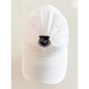 callaway by ponyflo Strapback Hat White Adjustable embroidered crest front